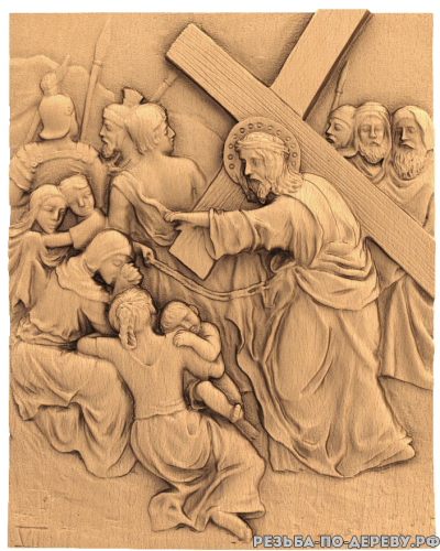 Резная икона Казнь Иисуса Христа #8 из дерева